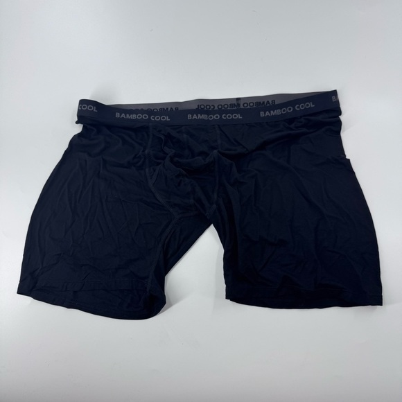 Bamboo Cool Men's Boxer Briefs - Black - Picture 2 of 6